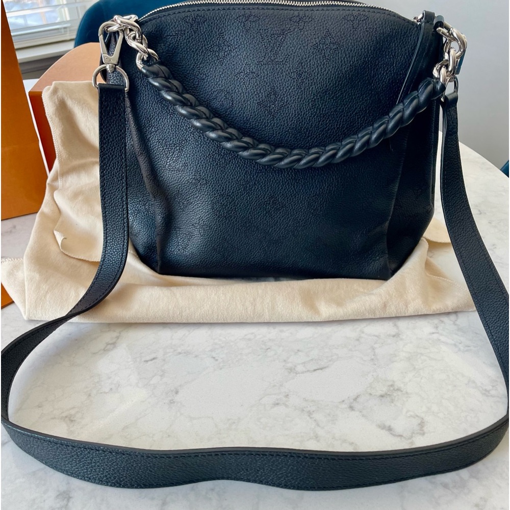 Louis Vuitton
Babylone monogram Mahina Leather BB Handle and Shoulder Bag M51223